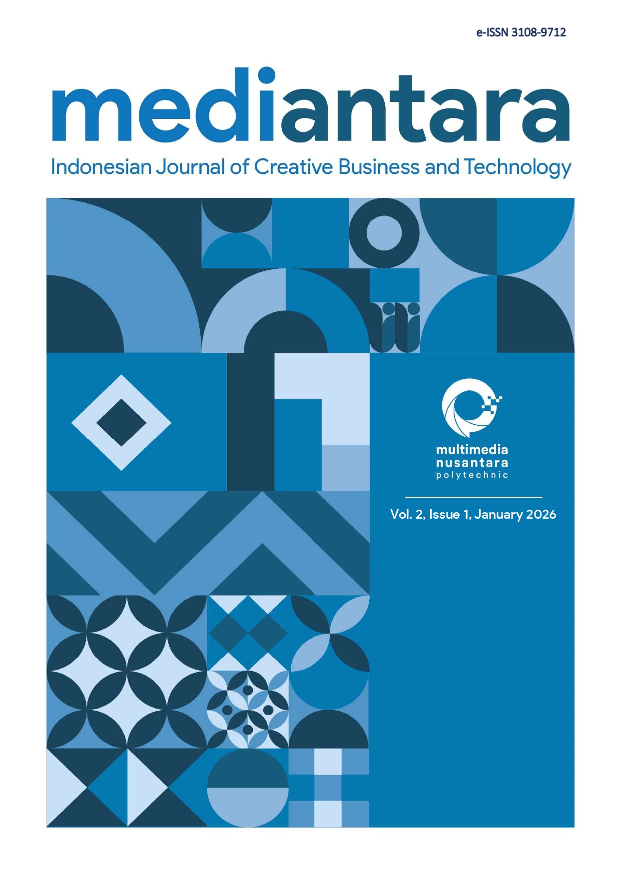 					View Vol. 2 No. 1 (2026): MEDIANTARA: Indonesian Journal of Creative Business and Technology (IJCBT)
				